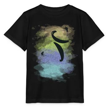 Gleitschirmfliegen akrobatischer Gleitschirm und Gleitschirmflieger - Stanley/Stella Kinder T-Shirt MINI CREATOR  - Schwarz - Vorne - Mikhail (115cm)