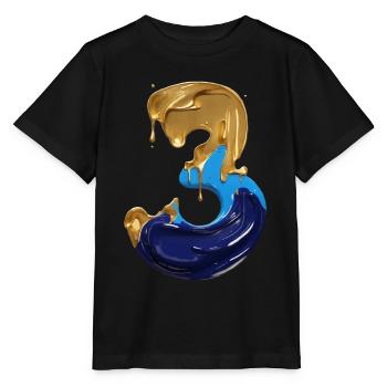 NR. 3 NUMMER 3 COOL 3. GEBURTSTAG - Stanley/Stella Kinder T-Shirt MINI CREATOR  - Schwarz - Vorne - Mikhail (115cm)