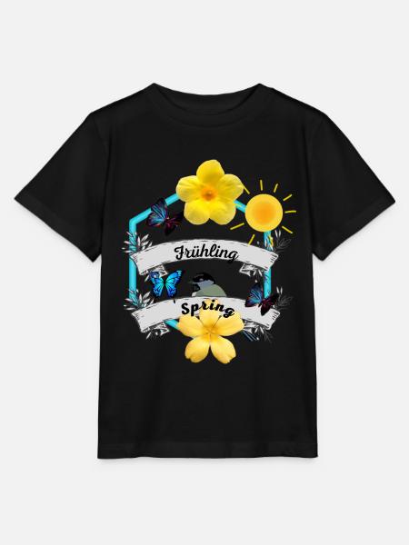 Frühling Spring - Stanley/Stella Kinder T-Shirt MINI CREATOR - Schwarz