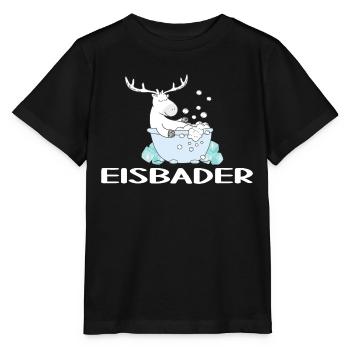eisbader cool arktis winterbad eischwimmen arktis - Stanley/Stella Kinder T-Shirt MINI CREATOR  - Schwarz - Vorne - Mikhail (115cm)