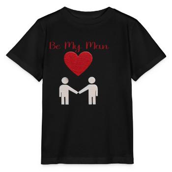 Love Message Silhouette - Stanley/Stella MINI CREATOR Kids’ T-Shirt - black - Front - Mikhail (115cm)