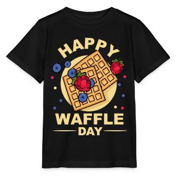 Waffel Tag - Stanley/Stella Kinder T-Shirt MINI CREATOR  - Schwarz - Vorne - Mikhail (115cm)