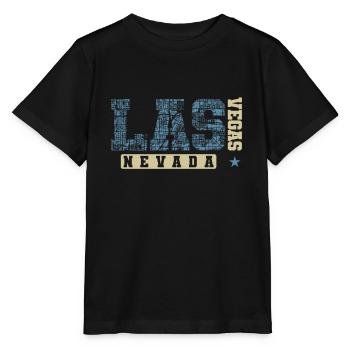 Las Vegas Nevada Bundesstaat Amerika USA - Stanley/Stella Kinder T-Shirt MINI CREATOR  - Schwarz - Vorne - Mikhail (115cm)