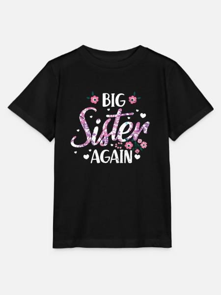 Grote zus - Stanley/Stella Kinder-T-shirt MINI CREATOR  - zwart