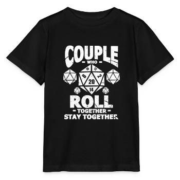 D20 Dice Fantasy Jeu de rôle Cadeau de jeu de rôle - T-shirt bio MINI CREATOR Stanley/Stella Enfant - noir - Devant - Mikhail (115cm)