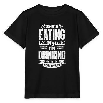 Pregnancy Father - Stanley/Stella MINI CREATOR Kids’ T-Shirt - black - Front - Mikhail (115cm)