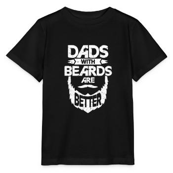 Bart Vater Bärtig Hipster Vatertag Geschenk - Stanley/Stella Kinder T-Shirt MINI CREATOR  - Schwarz - Vorne - Mikhail (115cm)