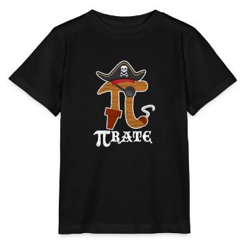 Pi Pirate Math Math Nerd Geek Gift - T-shirt bio MINI CREATOR Stanley/Stella Enfant - noir - Devant - Mikhail (115cm)