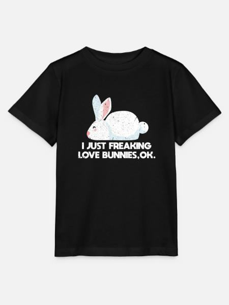 Hase Hasen Haustier Kaninchen Ostern Geschenk - T-shirt MINI CREATOR barn från Stanley/Stella - svart