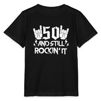 50. Geburtstag - Stanley/Stella Kinder T-Shirt MINI CREATOR  - Schwarz - Vorne - Mikhail (115cm)
