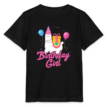 Cadeau d'anniversaire de fille de lama de fille d'anniversaire - T-shirt bio MINI CREATOR Stanley/Stella Enfant - noir - Devant - Mikhail (115cm)