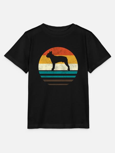 Boston Terrier - Stanley/Stella Kinder T-Shirt MINI CREATOR - Schwarz