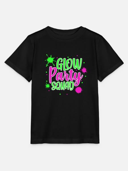 Glow Party Squad - Stanley/Stella Kinder T-Shirt MINI CREATOR - Schwarz