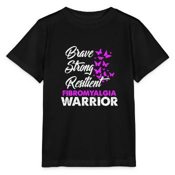 Fibromyalgie Fibromyalgia Krankheit Geschenk - Stanley/Stella Kinder T-Shirt MINI CREATOR  - Schwarz - Vorne - Mikhail (115cm)
