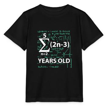 Sweet Sixteen 16 years 2003 math party gift - Stanley/Stella MINI CREATOR Kids’ T-Shirt - black - Front - Mikhail (115cm)