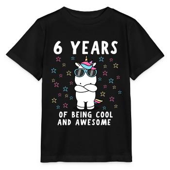 6e anniversaire 6 ans d’anniversaire d’enfant - T-shirt bio MINI CREATOR Stanley/Stella Enfant - noir - Devant - Mikhail (115cm)