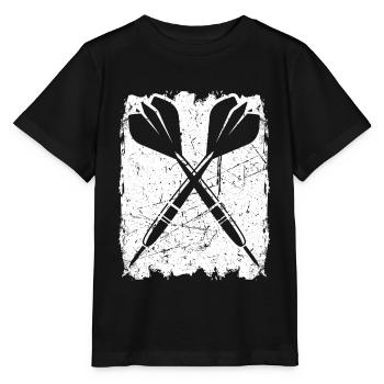 Dart Outfit Darts Trikot Dartmannschaft - Stanley/Stella Kinder T-Shirt MINI CREATOR  - Schwarz - Vorne - Mikhail (115cm)