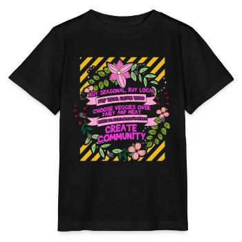 save the planet - Stanley/Stella Kinder T-Shirt MINI CREATOR  - Schwarz - Vorne - Mikhail (115cm)