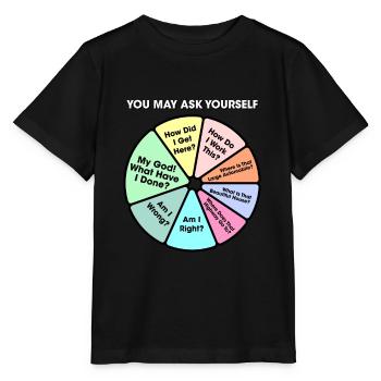 Einmal im Leben können Sie sich fragen - Stanley/Stella Kinder T-Shirt MINI CREATOR  - Schwarz - Vorne - Mikhail (115cm)