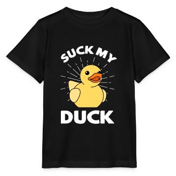 Suck My Duck Squeaky Duck Baignoires Canard - T-shirt bio MINI CREATOR Stanley/Stella Enfant - noir - Devant - Mikhail (115cm)