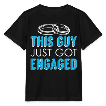 Fiancé partenaire cadeau fiançailles drôles - T-shirt bio MINI CREATOR Stanley/Stella Enfant - noir - Devant - Mikhail (115cm)