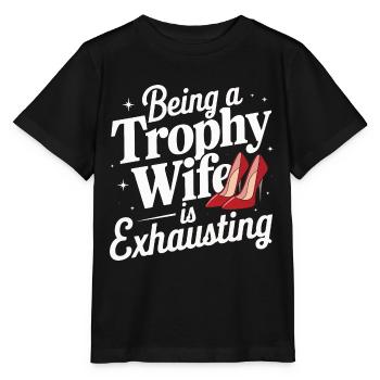 Frau Ehefrau Partnerin Familie Verheiratet - Stanley/Stella Kinder T-Shirt MINI CREATOR  - Schwarz - Vorne - Mikhail (115cm)