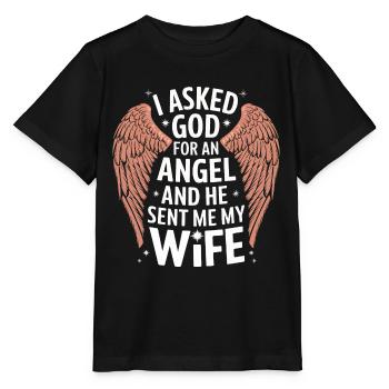 Frau Ehefrau Partnerin Familie Verheiratet - Stanley/Stella Kinder T-Shirt MINI CREATOR  - Schwarz - Vorne - Mikhail (115cm)