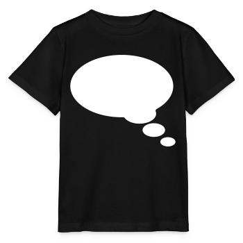 Speechbubble, bulle discour, votre texte, comics - T-shirt bio MINI CREATOR Stanley/Stella Enfant - noir - Devant - Mikhail (115cm)