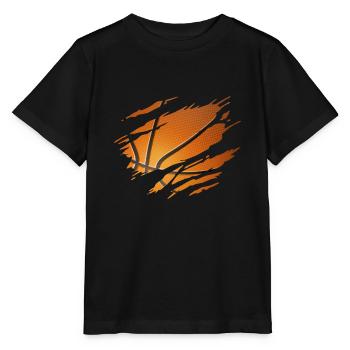 basketball déchiré basketball en moi - T-shirt bio MINI CREATOR Stanley/Stella Enfant - noir - Devant - Mikhail (115cm)