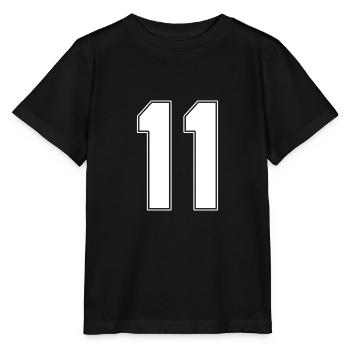 11 Jahre Trikotnummer 11 - Stanley/Stella Kinder T-Shirt MINI CREATOR  - Schwarz - Vorne - Mikhail (115cm)