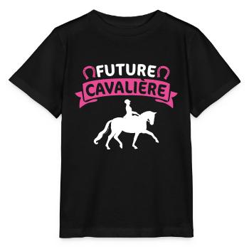 future cavalière - T-shirt bio MINI CREATOR Stanley/Stella Enfant - noir - Devant - Mikhail (115cm)