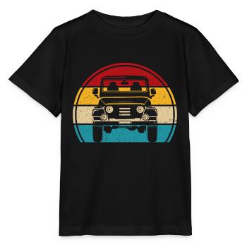 Retro Offroad SUV 4x4 Off-Road Vehicle - Stanley/Stella MINI CREATOR Kids’ T-Shirt - black - Front - Mikhail (115cm)