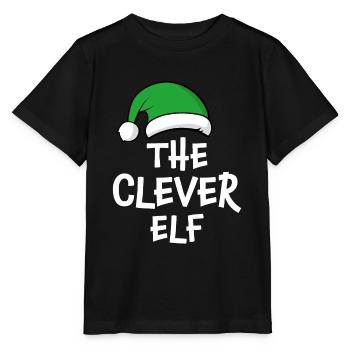The Clever Elf - Stanley/Stella MINI CREATOR Kids’ T-Shirt - black - Front - Mikhail (115cm)