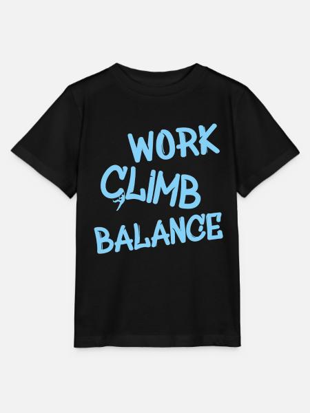 climbing klettern - Stanley/Stella Kinder T-Shirt MINI CREATOR  - Schwarz