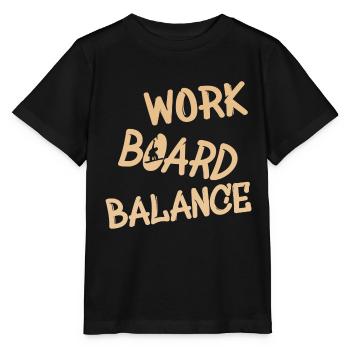 work board balance - Stanley/Stella Kinder T-Shirt MINI CREATOR  - Schwarz - Vorne - Mikhail (115cm)