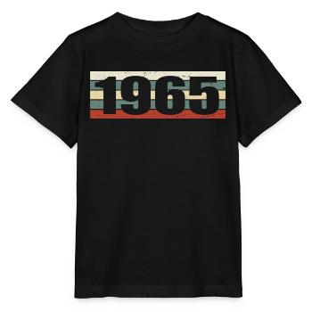 1965 Jahrgang 1965 Geschenk 1965 Geburtstag 1965 - Stanley/Stella Kinder T-Shirt MINI CREATOR  - Schwarz - Vorne - Mikhail (115cm)