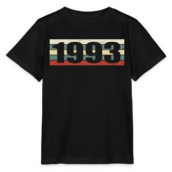 1993 Jahrgang 1993 Geschenk 1993 Geburtstag 1993 - Stanley/Stella Kinder T-Shirt MINI CREATOR  - Schwarz - Vorne - Mikhail (115cm)