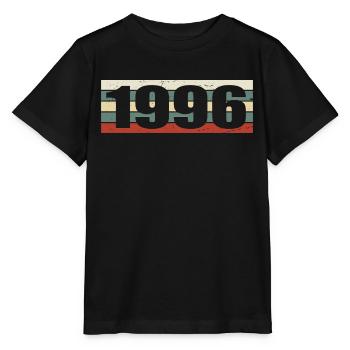 1996 Jahrgang 1996 Geschenk 1996 Geburtstag 1996 - Stanley/Stella Kinder T-Shirt MINI CREATOR  - Schwarz - Vorne - Mikhail (115cm)