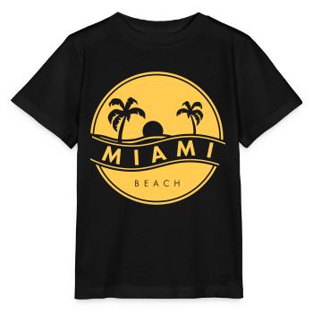 Miami Beach - Stanley/Stella Kinder T-Shirt MINI CREATOR  - Schwarz - Vorne - Mikhail (115cm)