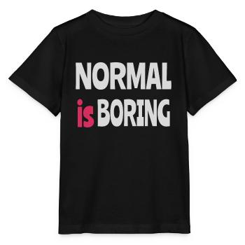 Normal est ennuyeux - T-shirt bio MINI CREATOR Stanley/Stella Enfant - noir - Devant - Mikhail (115cm)