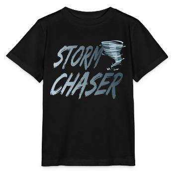 Cyclone de tempête pour un chasseur de tempête - T-shirt bio MINI CREATOR Stanley/Stella Enfant - noir - Devant - Mikhail (115cm)