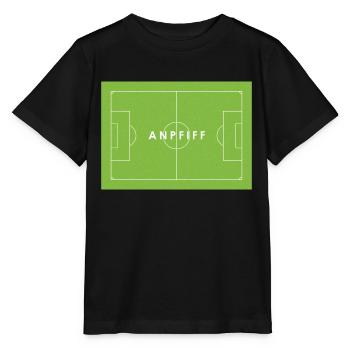 ANPFIFF - Fußballfans - Stanley/Stella Kinder T-Shirt MINI CREATOR  - Schwarz - Vorne - Mikhail (115cm)