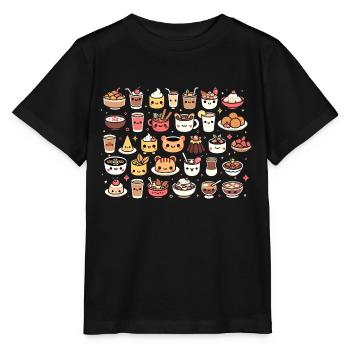 Kawaii Kulinarische Köstlichkeiten - Stanley/Stella Kinder T-Shirt MINI CREATOR  - Schwarz - Vorne - Mikhail (115cm)