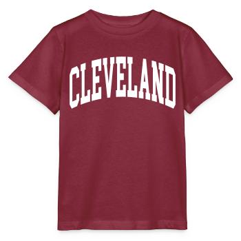 Cleveland - Stanley/Stella Kinder T-Shirt MINI CREATOR  - Burgunderrot - Vorne - Kain (125cm)