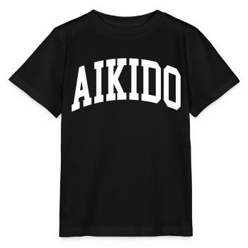 Aïkido - T-shirt bio MINI CREATOR Stanley/Stella Enfant - noir - Devant - Mikhail (115cm)