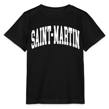 Saint-Martin - Stanley/Stella MINI CREATOR Kids’ T-Shirt - black - Front - Mikhail (115cm)