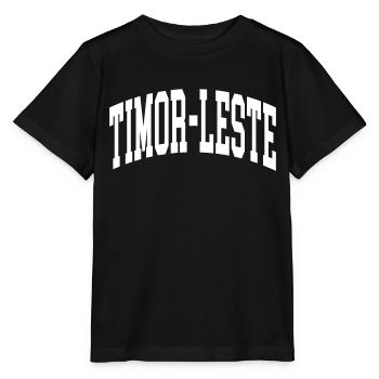 Timor oriental - T-shirt bio MINI CREATOR Stanley/Stella Enfant - noir - Devant - Mikhail (115cm)
