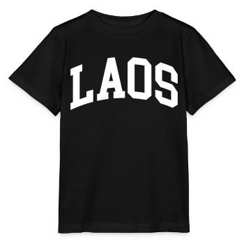 Laos - Stanley/Stella Kinder T-Shirt MINI CREATOR  - Schwarz - Vorne - Mikhail (115cm)