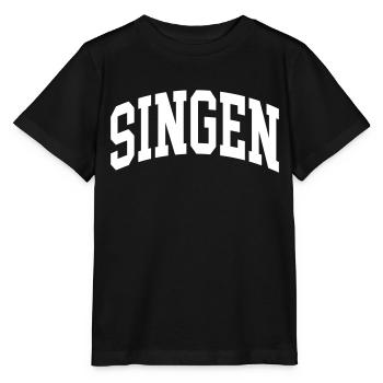 Singen - Stanley/Stella Kinder T-Shirt MINI CREATOR  - Schwarz - Vorne - Mikhail (115cm)