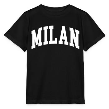 Milan - Stanley/Stella Kinder T-Shirt MINI CREATOR  - Schwarz - Vorne - Mikhail (115cm)